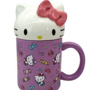 Hello Kitty Purple Candy Mug with 3D Topper
